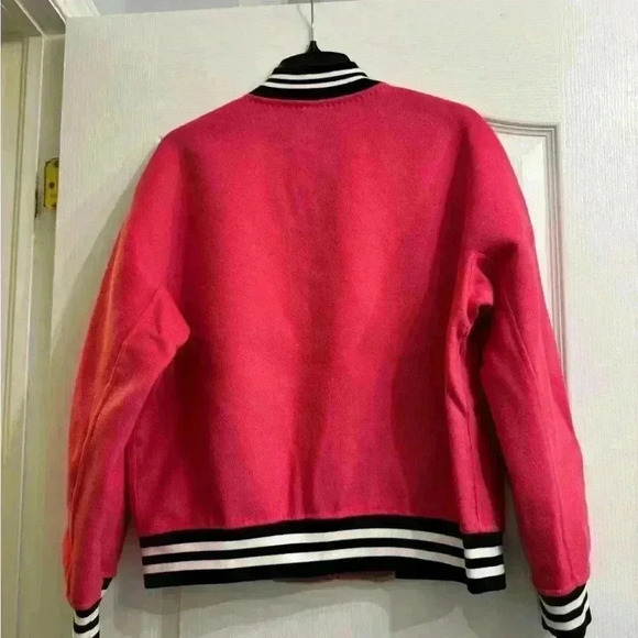 NWOT beautiful and unique bomber jacket. 80% wool 20% cashmere. Size 40 - Picture 3 of 7
